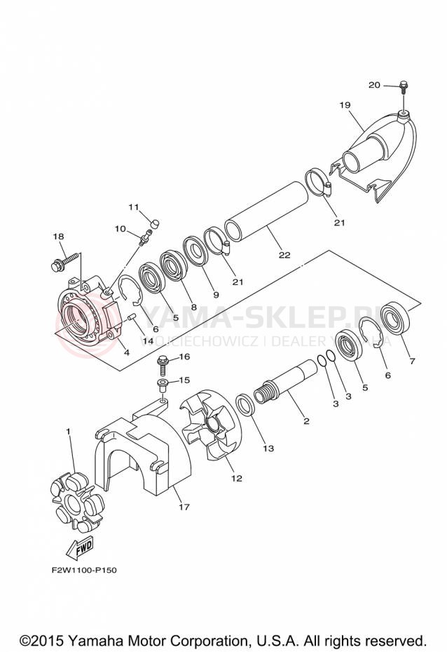 Schemat "JET UNIT" do Yamaha VXR VX1800A-P