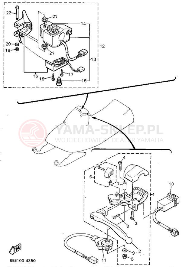 Schemat "układ elektryczny" do Yamaha OVATION LE CS340EU
