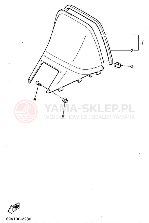 Schemat "Szyba" do Yamaha VENTURE XL VT480V