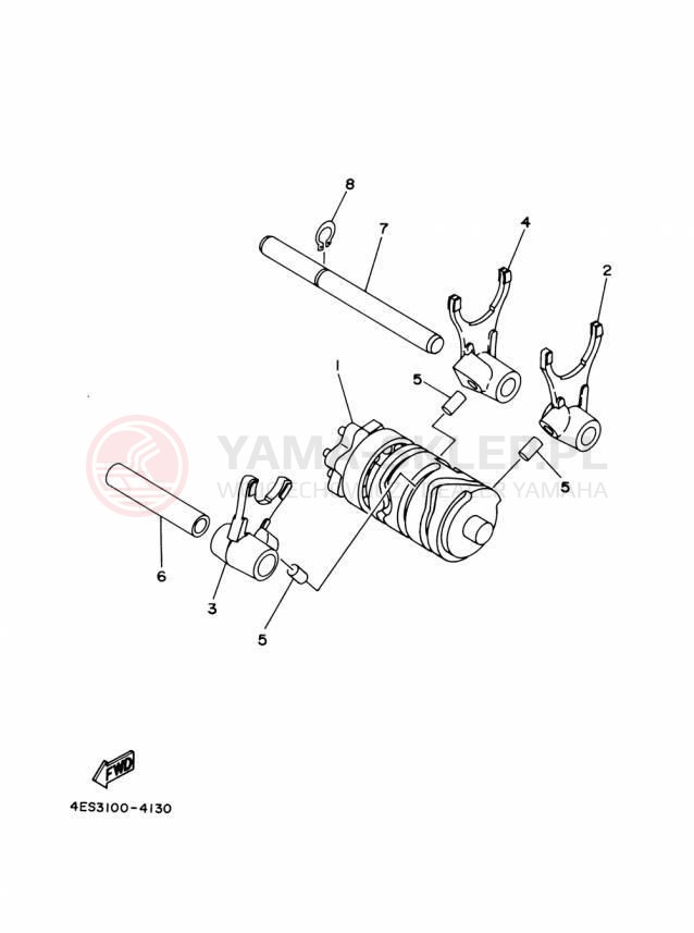 Schemat "Wodziki, automat" do Yamaha YZ85 YZ85F