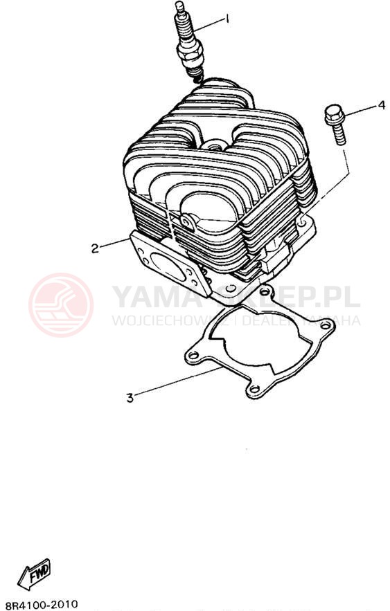 Schemat "cylinder" do Yamaha BRAVO LT BR250TV