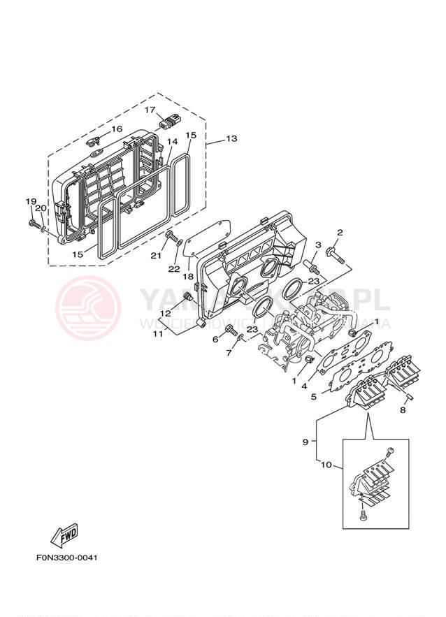 Schemat "Wtrysk paliwa" do Yamaha XLT800 XA800AB