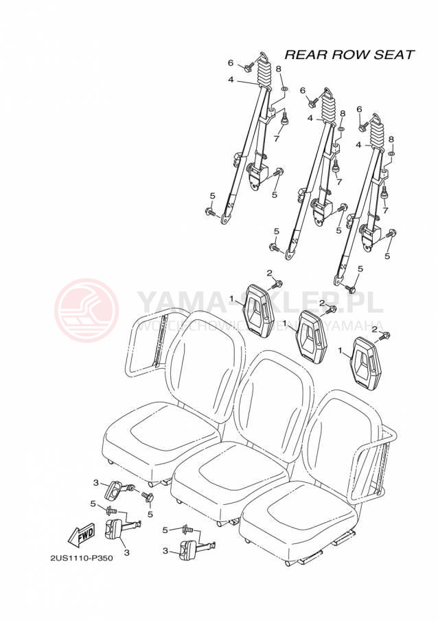 Schemat "SEAT" do Yamaha VIKING VI EPS SE YXC700PSFS