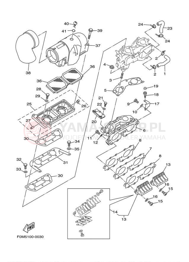 Schemat "Wtrysk paliwa" do Yamaha XL700 XL700C