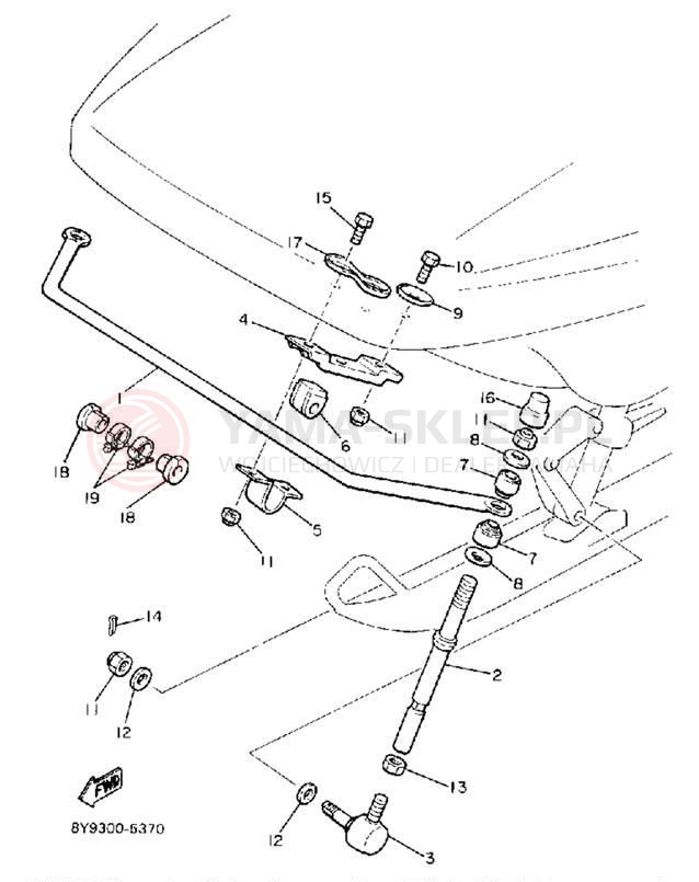 Schemat "STABILIZER KIT" do Yamaha SRV SR540L