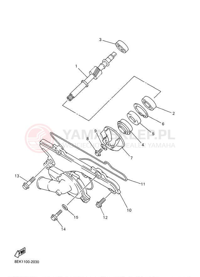 Schemat "Pompa wody" do Yamaha SX VIPER ER SXV70ERJ
