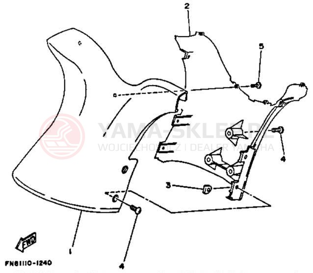 Schemat "Półki zawieszenia" do Yamaha WRB650Q_61