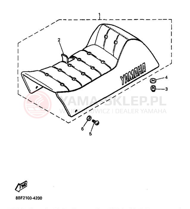 Schemat "siedzenie" do Yamaha PHAZER SS PZ480B