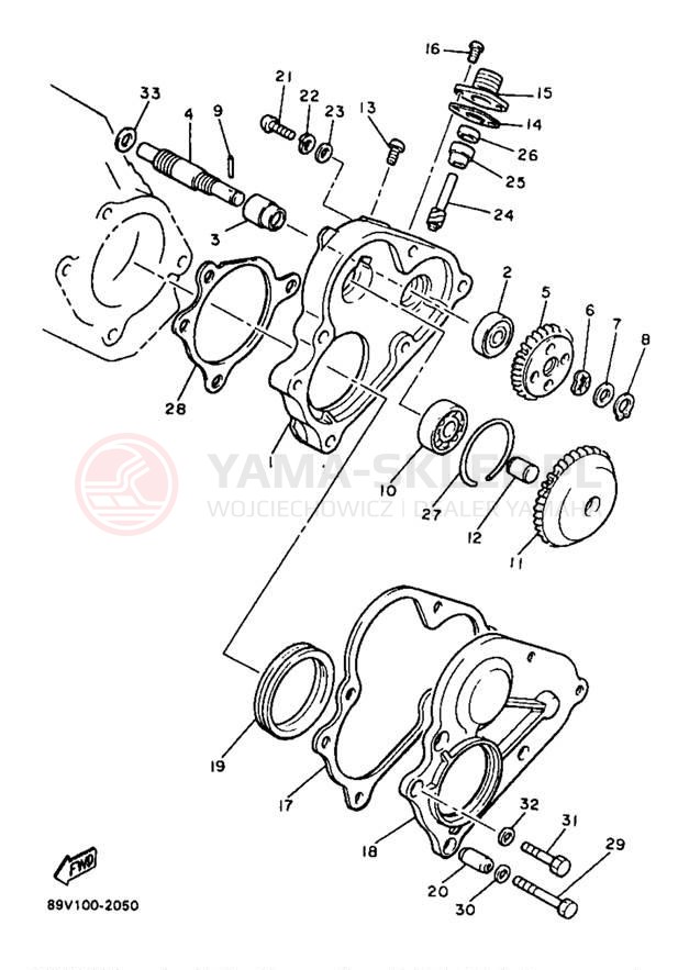 Schemat "przeniesienie napędu" do Yamaha PHAZER MOUNTAIN LITE PZ480STB