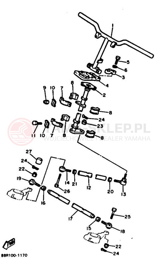 Schemat "Półki zawieszenia" do Yamaha EXCITER II EX570R