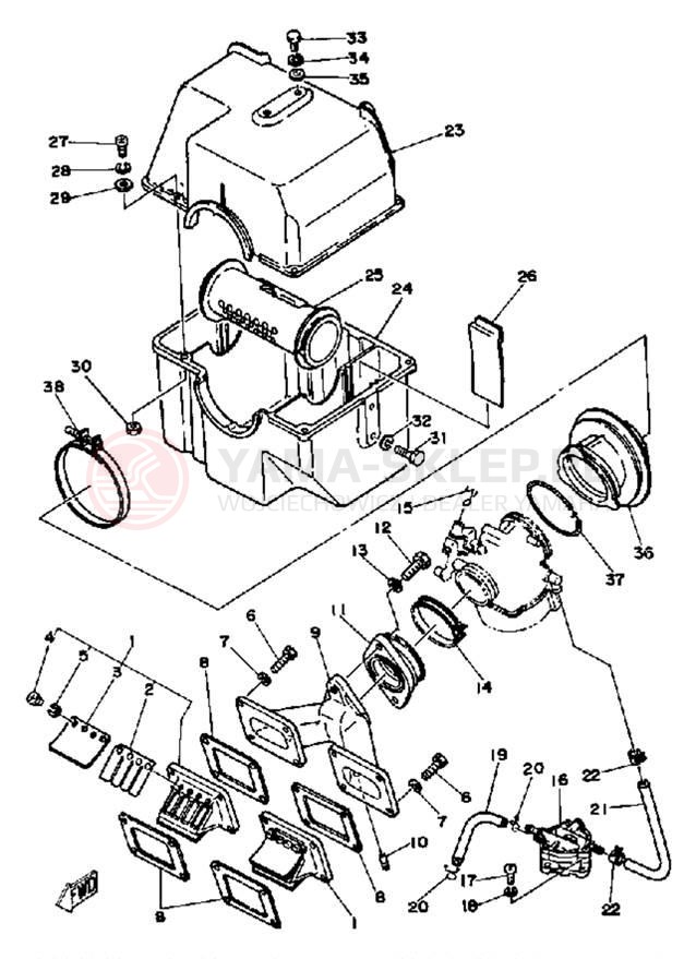 Schemat "Wtrysk paliwa" do Yamaha EC540D