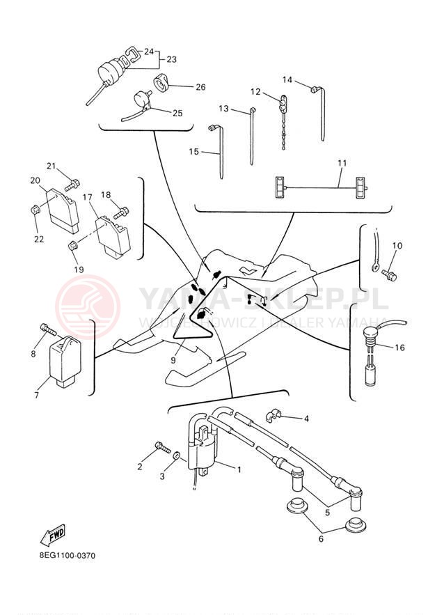 Schemat "układ elektryczny" do Yamaha PHAZER MOUNTAIN LITE PZ500MLF