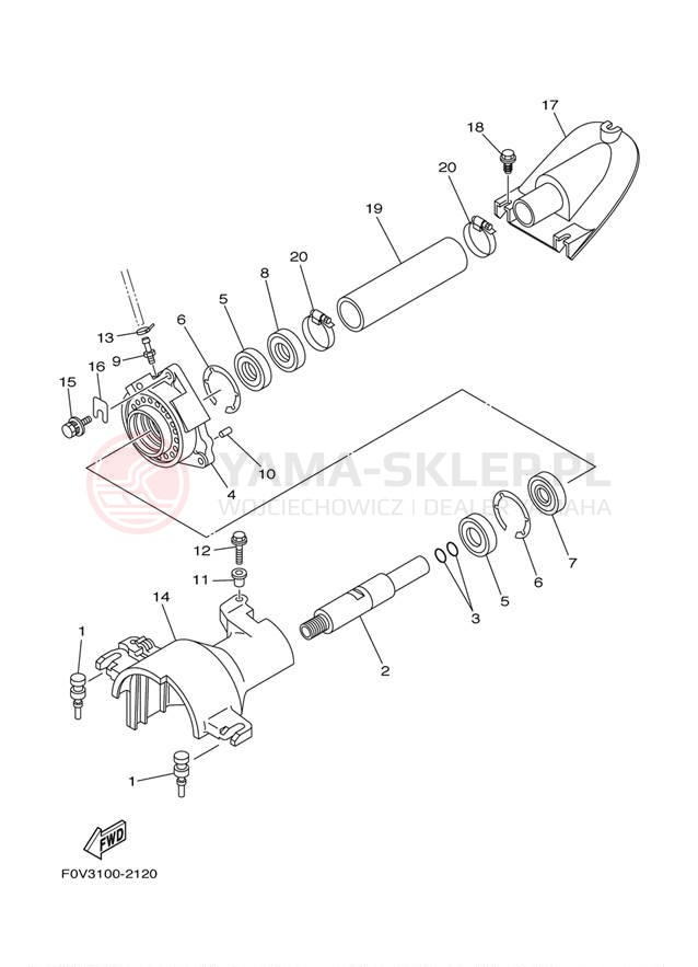 Schemat "JET UNIT" do Yamaha XA1200AA