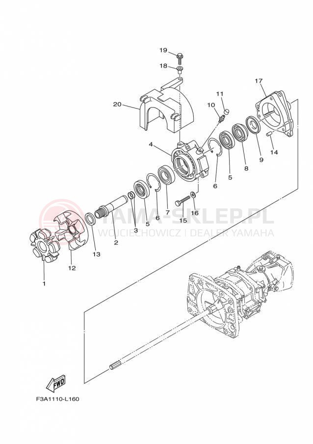 Schemat "JET UNIT" do Yamaha AR192 RM1800AP/RM1800BP