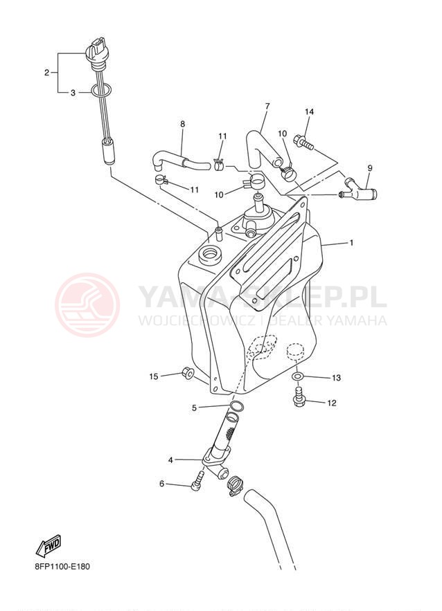 Schemat "Miska olejowa" do Yamaha APEX RTX RX10RTL