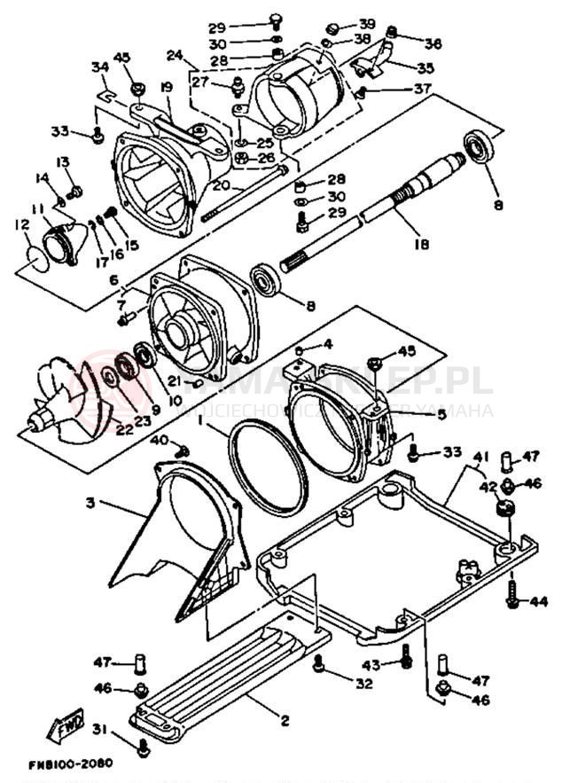 Schemat "JET UNIT" do Yamaha WRB650P_62
