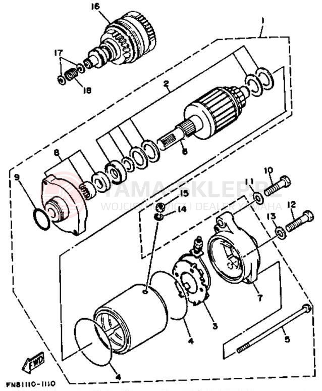 Schemat "rozrusznik" do Yamaha WRB650Q_61