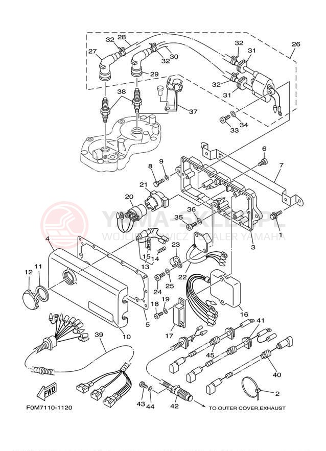 Schemat "układ elektryczny" do Yamaha XL700 XL700Z
