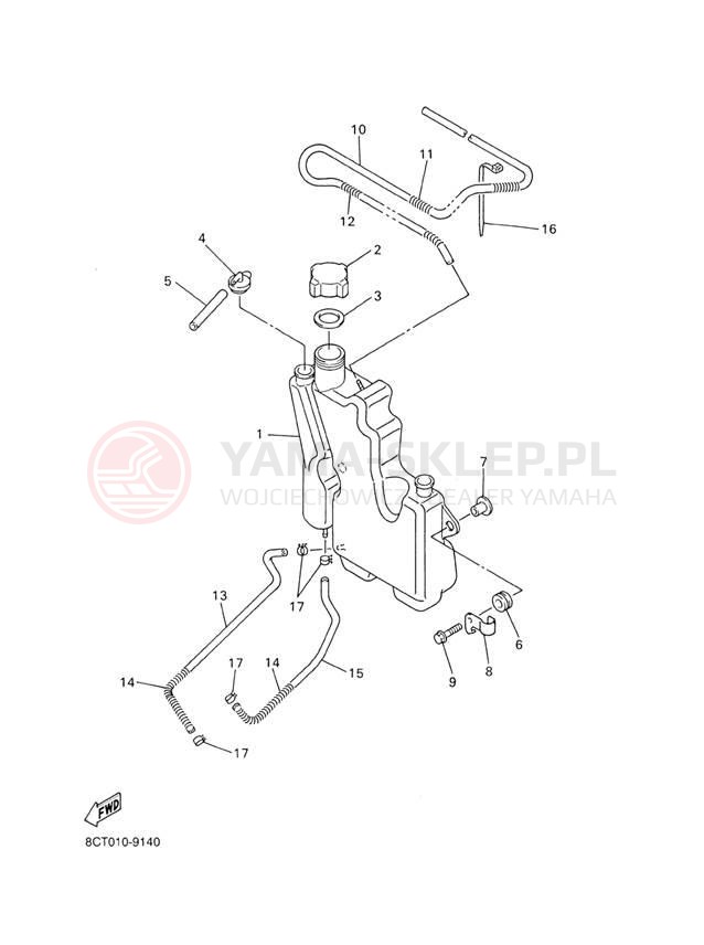 Schemat "Miska olejowa" do Yamaha SX500