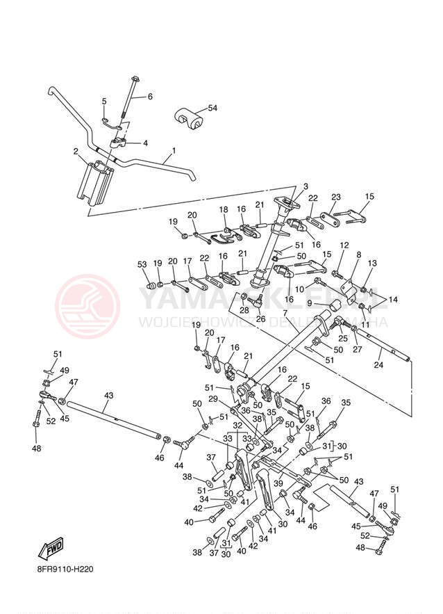 Schemat "Półki zawieszenia" do Yamaha RS VECTOR GT RS90GTAS