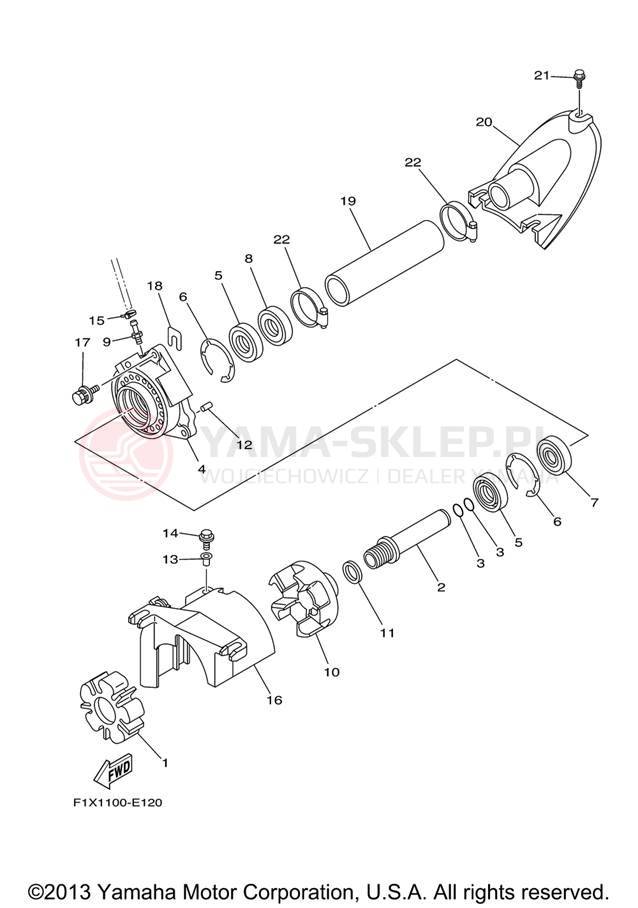 Schemat "JET UNIT" do Yamaha FX1000AG