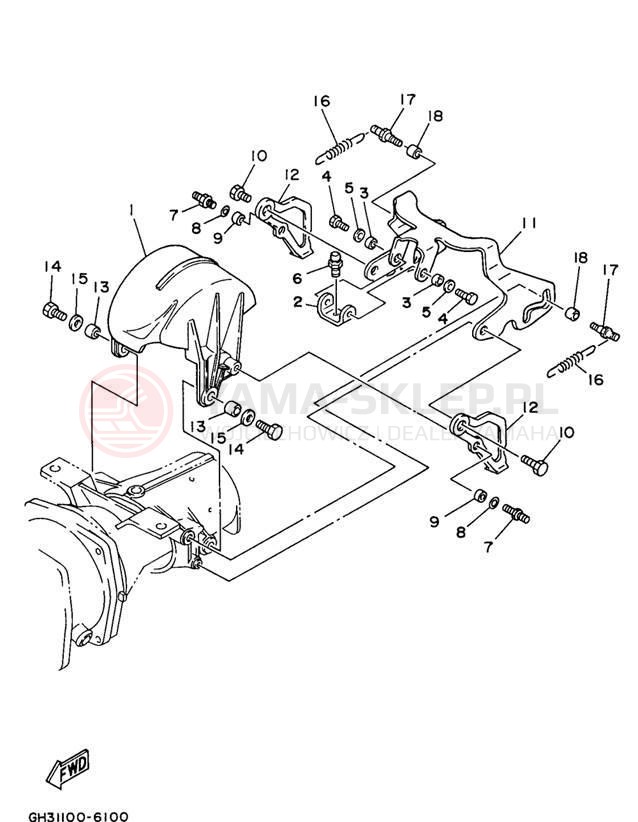 Schemat "JET UNIT" do Yamaha WAVE VENTURE 1100 WVT1100V
