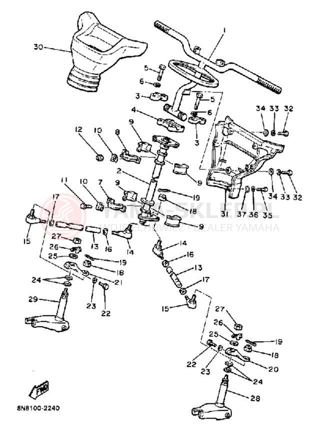 Schemat "Półki zawieszenia" do Yamaha SS440 SS440H