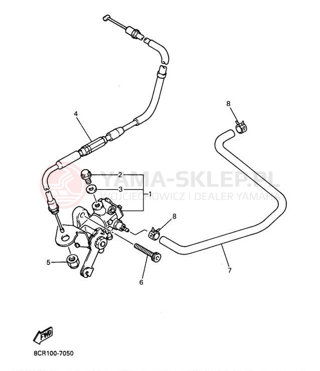 Schemat "Pompa olejowa" do Yamaha VENTURE 600 VT600A/VT500A