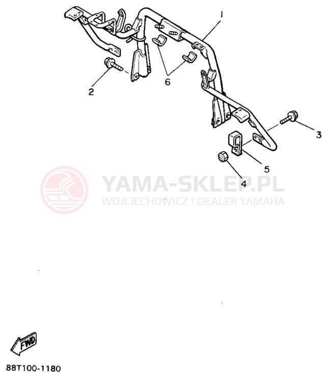 Schemat "STEERING GATE" do Yamaha VENTURE XL VT480U