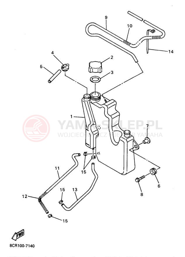 Schemat "Miska olejowa" do Yamaha VENTURE 500 VT500B/VT600B