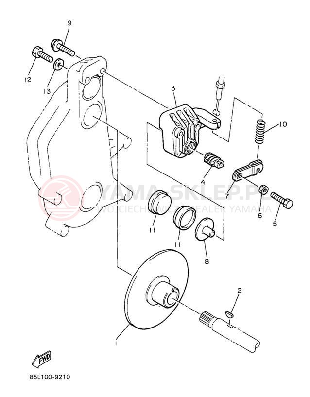 Schemat "hamulec" do Yamaha OVATION LE CS340EA