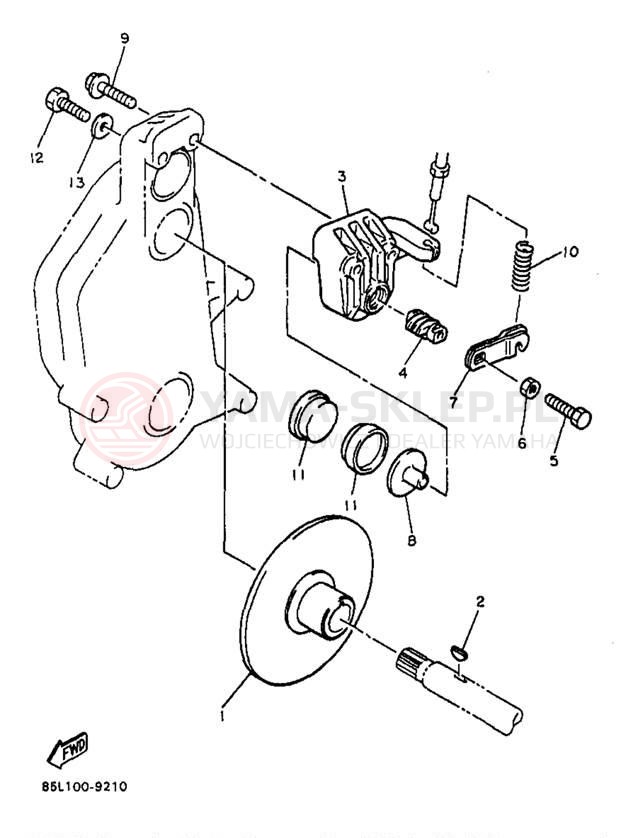 Schemat "hamulec" do Yamaha OVATION LE CS340EB