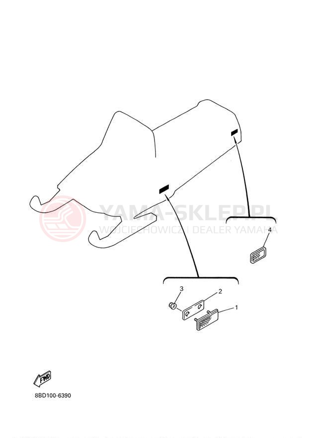 Schemat "układ elektryczny" do Yamaha BR250TF