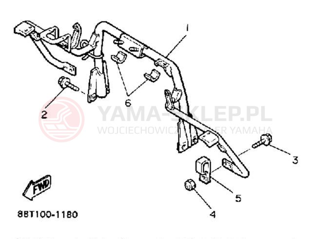 Schemat "STEERING GATE" do Yamaha VENTURE XL VT480R