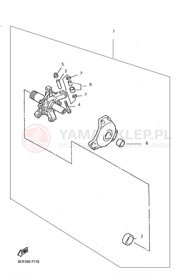 Schemat "Sprzęgło - zestaw regulacji" do Yamaha VMAX 600 VX600C/VX500C