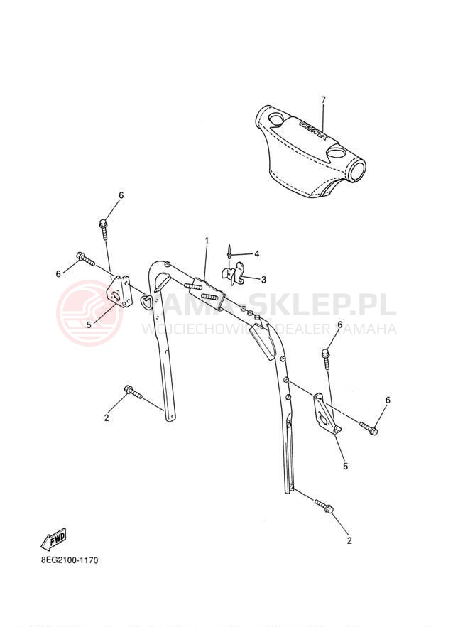 Schemat "STEERING GATE" do Yamaha PHAZER MOUNTAIN LITE PZ500MLF