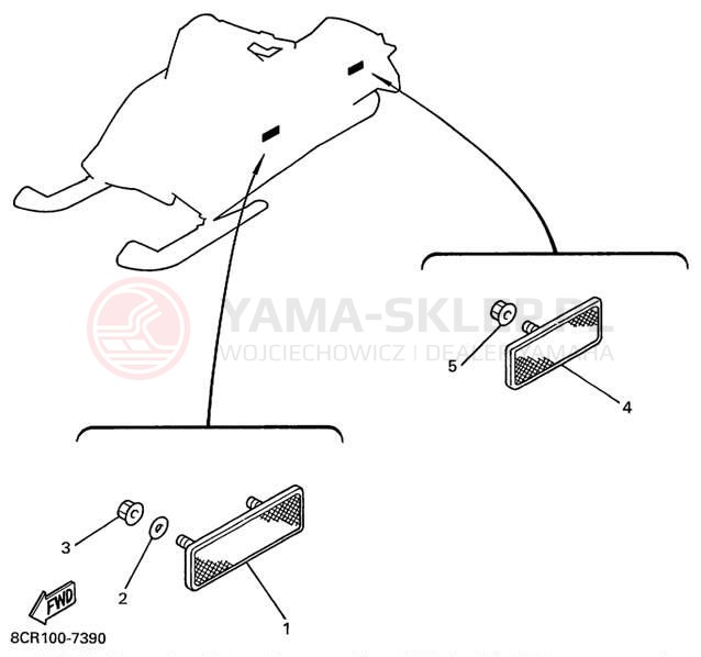 Schemat "układ elektryczny" do Yamaha VMAX 500 SX VX500SXBC