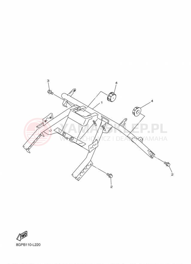Schemat "STEERING GATE" do Yamaha PHAZER MTX PZ50MTFB