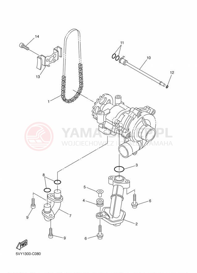 Schemat "Pompa olejowa" do Yamaha FZS1 FZS10FGY/FZS10FCGY