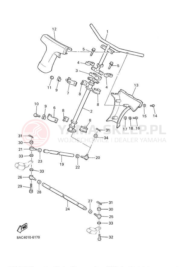 Schemat "Półki zawieszenia" do Yamaha VK540 III VK540EJ