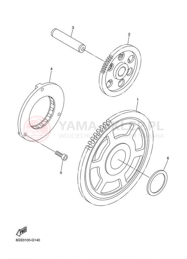 Schemat "rozrusznik" do Yamaha RS VENTURE RST90AS