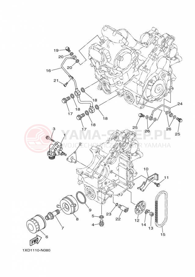 Schemat "Pompa olejowa" do Yamaha VIKING VI YXC700DFR/YXC700DFG