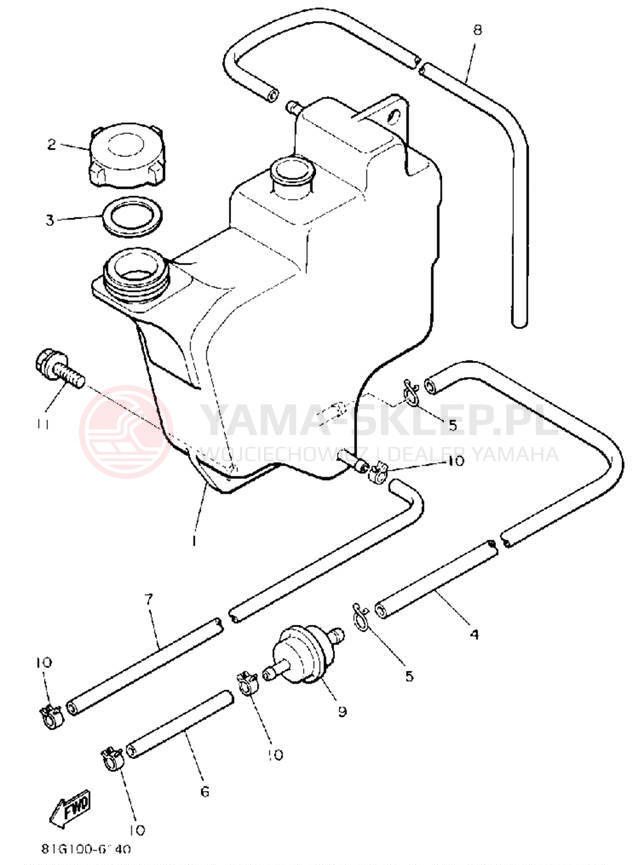Schemat "Miska olejowa" do Yamaha SRV SR540L