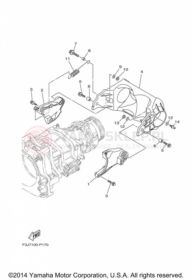 Schemat "JET UNIT" do Yamaha WAVE RUNNER FX SHO FA1800P