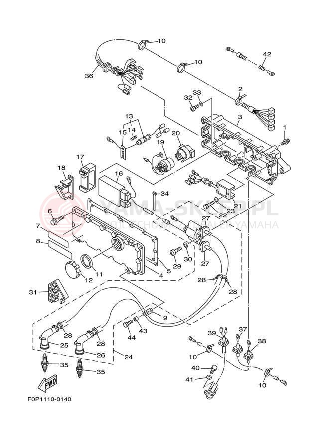 Schemat "układ elektryczny" do Yamaha XL800 XA800Y