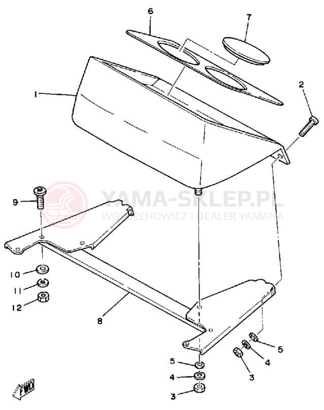 Schemat "licznik" do Yamaha ET340EC