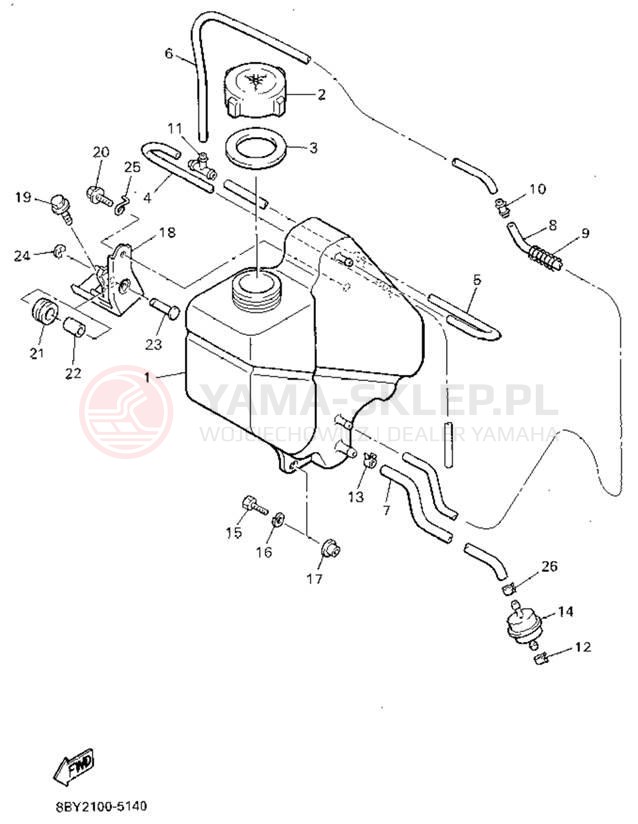 Schemat "Miska olejowa" do Yamaha ENTICER II LT ET410TRV