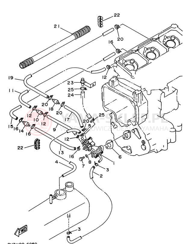 Schemat "Pompa olejowa" do Yamaha WAVE VENTURE 1100 WVT1100U