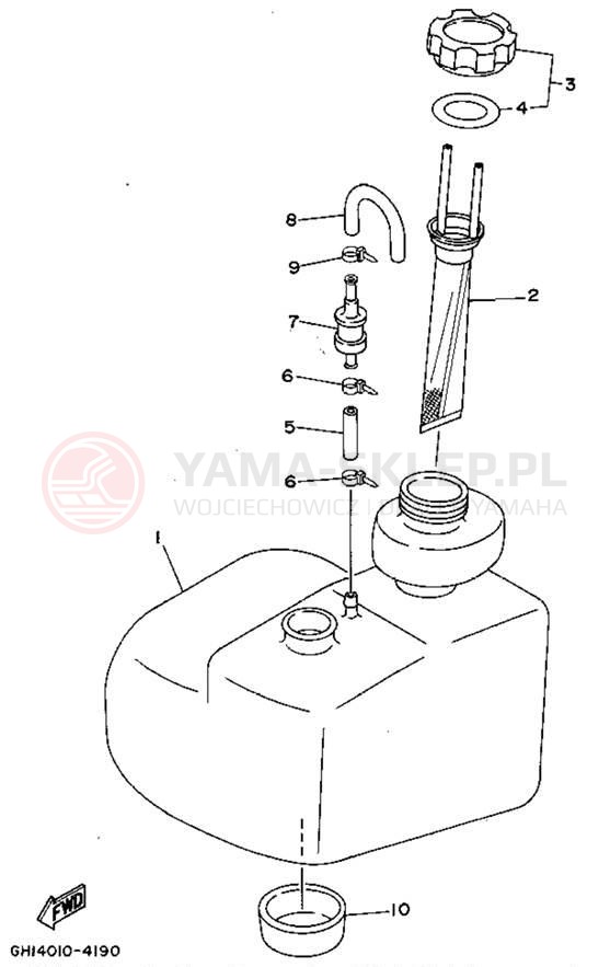 Schemat "Miska olejowa" do Yamaha WAVE RAIDER RA700S