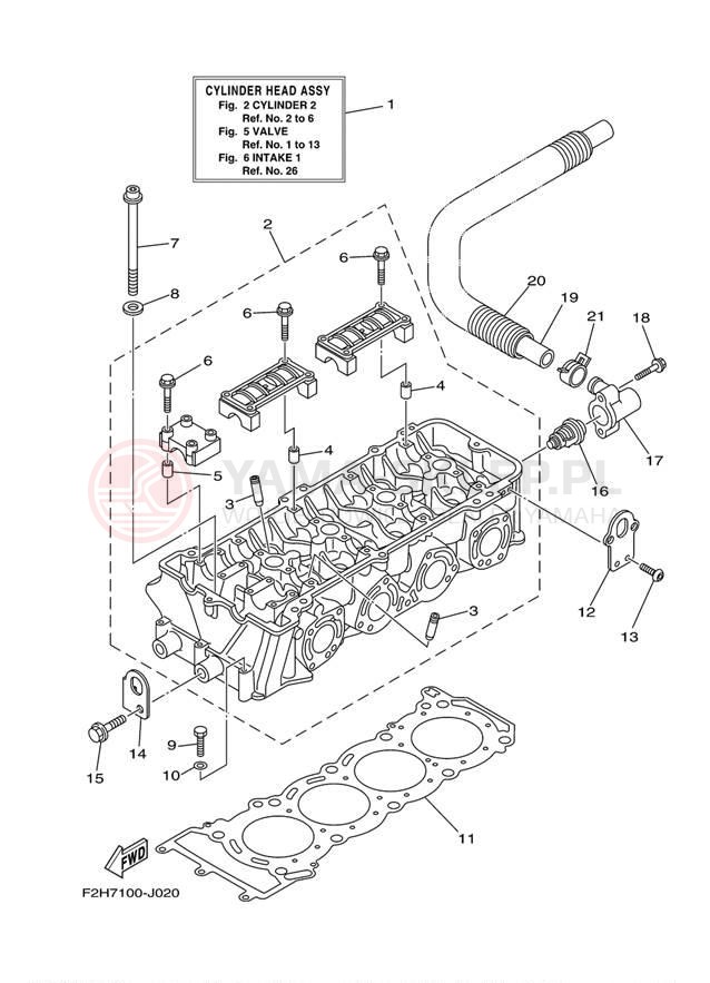 Schemat "cylinder" do Yamaha VXS VX1800K